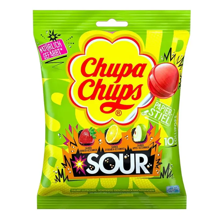 Chupa Chups Sour Lollipops