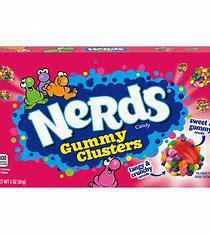 Boîte de théâtre arc-en-ciel Nerds Gummy Clusters