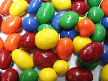 Cacahuètes enrobées de bonbons (maltitol)