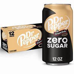 Dr Pepper Cream Soda Zero Sugar Case