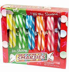 Smarties Candy Cane